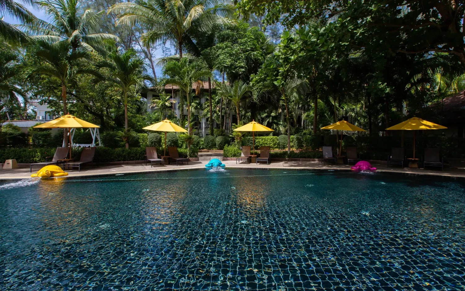 Nai Yang Beach Resort & Spa — Бассейн в тропическом саду